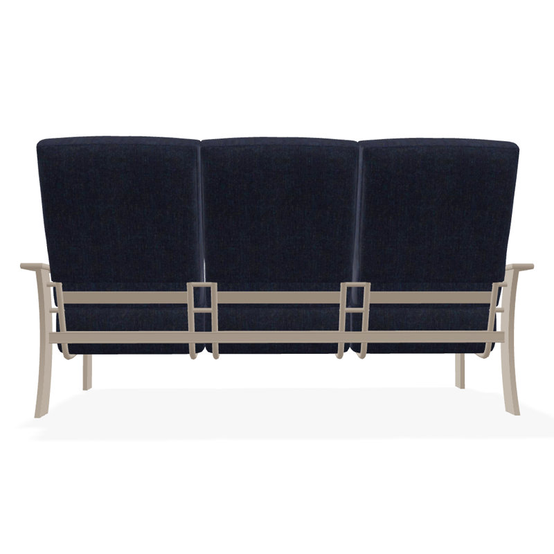 St. Catherine 74'' Wide Patio Sofa with Cushions, Spectrum Indigo Sunbrella®, Beachwood