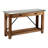 Crockett Industrial Rustic Solid Wood Frame Rectangular Console Media Table With Storage-724664890