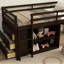 Lit mezzanine simple avec rangement et bureau