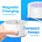 AquaPure - Fruit and Vegetable Washing Machine, USB-Rechargeable Produce Purifier 3.94 x 1.97 in