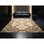 Tapis moelleux moelleux à motif de treillis classique beige Ebbert-969781476