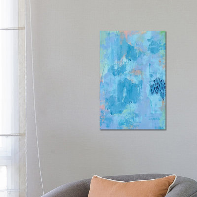 Colored Bleu I by Regina Moore - Wrapped Canvas Painting