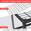 Étagère de garage 48 po x 18 po x 72 po, tablettes de rangement robustes, capacité de 2 500 lb, étagère en métal réglable, 5 tablettes industrielles pour atelier de sous-sol