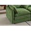 Canapé modulaire en chenille avec repose-pieds Bernfel