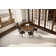 Deral 7-piece Mid-Century Solid Wood Round Dining Table Set