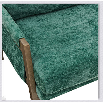Fauteuil en velours Mid-Century