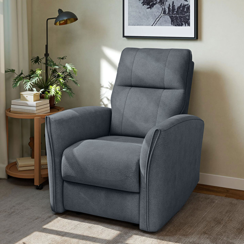 Fauteuil inclinable électrique, fauteuil inclinable rembourré avec ports USB, Gris anthracite