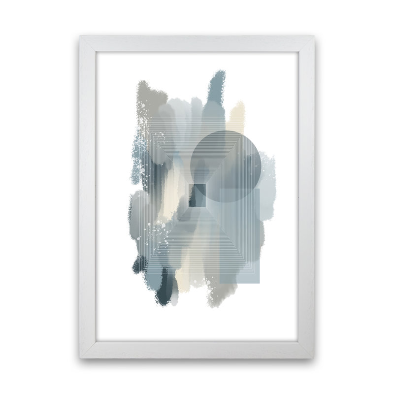Colour Painting 2 - Print, 59.4cm H x 42cm W x 3cm D, White Framed