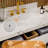 48 In. W X 22 In. D X 35.4 In. H Single Sink Bath Vanity In White With White Marble Top-1226157110-1226157107