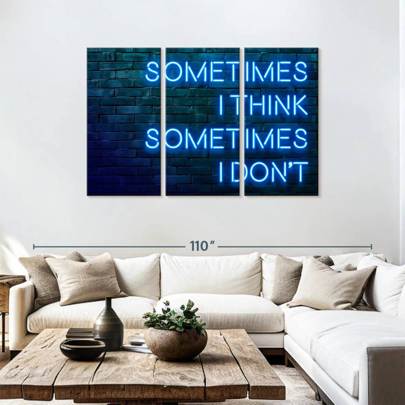 Tergel Sometimes I Think Sometimes I Don't, 48" H x 74" W
