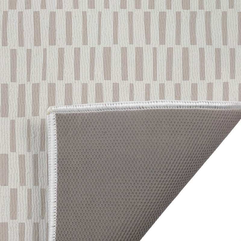 Tapis de toilette rectangulaire antidérapant et absorbant Flat Attack, L 34 po x L 21 po, Taupe