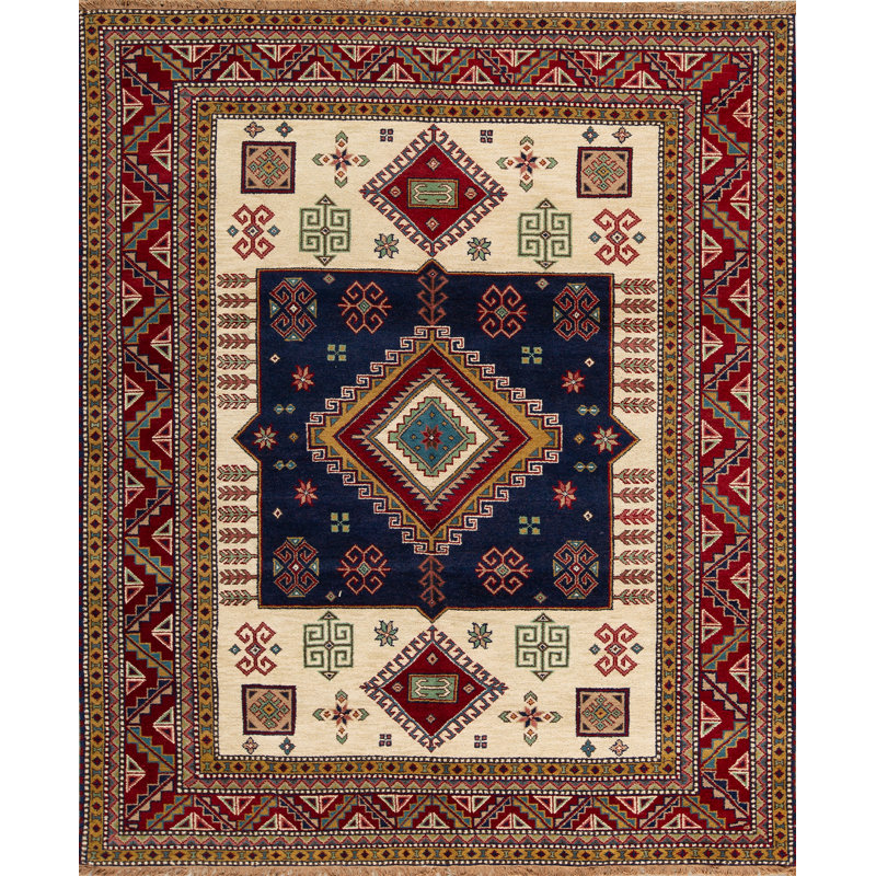 Indo Kazak Wool Area Rug