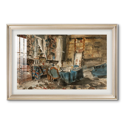 Cabinet de Flaubert à Croisset, 1874-Georges-Antoine Rochegrosse-Custom Framed Print