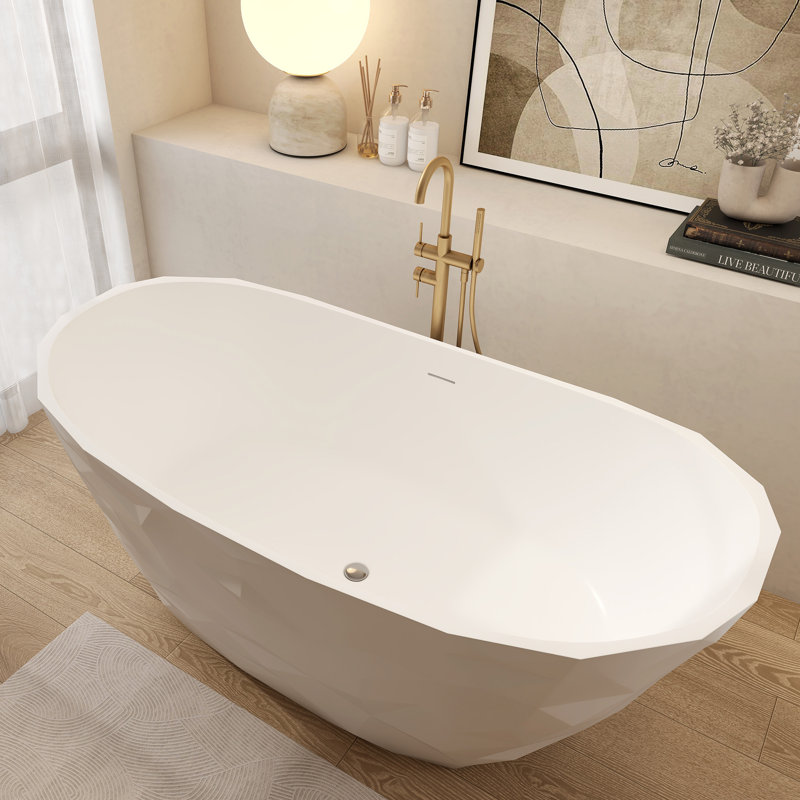 Baignoire autoportante en résine 64 po