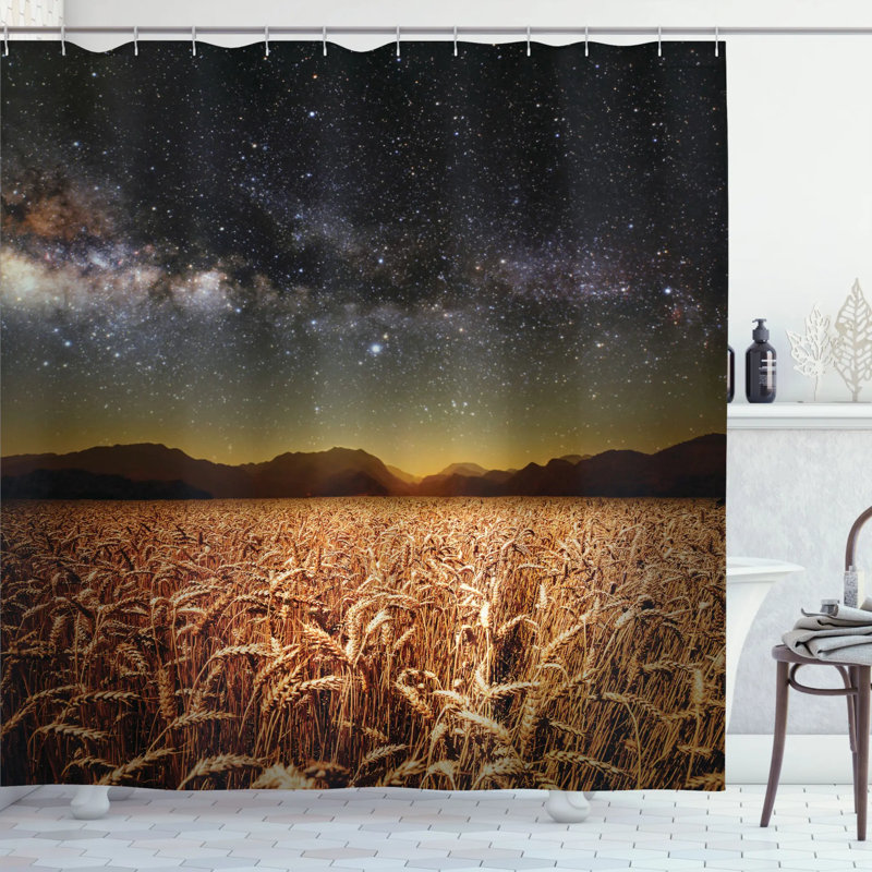 Rideau de douche simple space twilight, l 69 po x L 75 po
