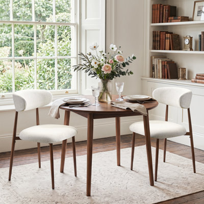 19.7" Modern Upholstered Dining Chair with Metal Legs for Kitch