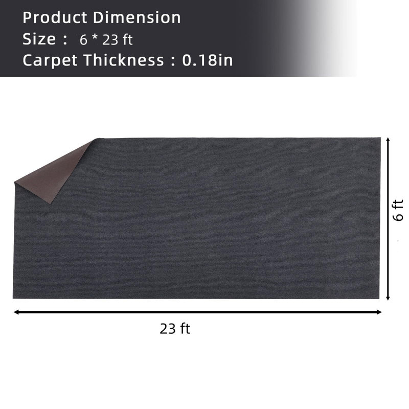 Washable Rugs Runner Rug For Living Room Vintage Area Rug, Runner 6' x 23'