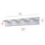 24.8 inch Modern Bathroom Vanity Light Dimmable Over Mirror Black Wall Lighting Fixtures-1863761129