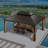 Metal Patio Gazebo with 48 Ft String Lights-95376751