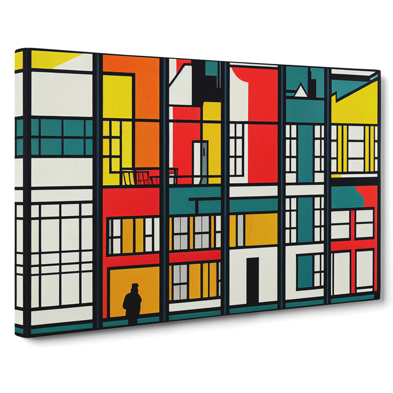 Amsterdam Architecture Pop Art - Wrapped Canvas, 50cm H x 76cm W x 3cm D