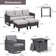 5 - Person Outdoor Seating Group with Fire Pit with Cushions