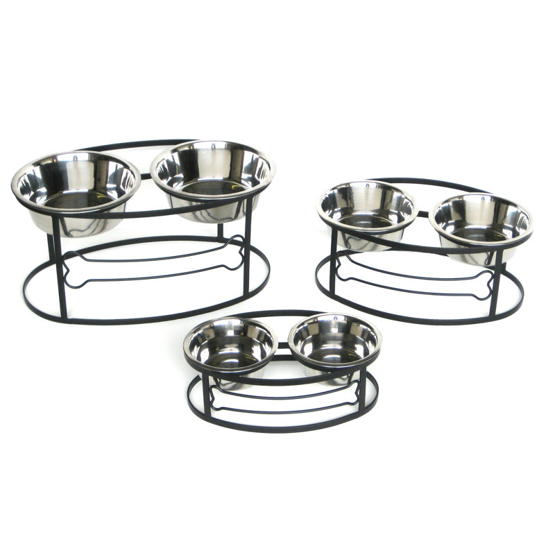 Elevated Feeder, Black, Medium (2 qt.)