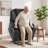 26.4" Seat Width Dual Motor Power Recliner Lift Chair with Vibration and Heat, Breathable Faux Leather-1236869330
