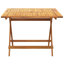 4 - Person Acacia Wood Patio Dining Set with Square Table-1304376925