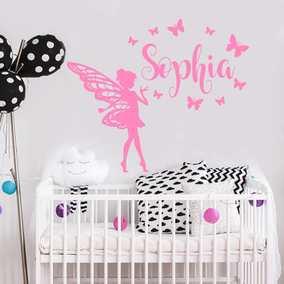 Décalcomanie murale chambre de bébé papillon