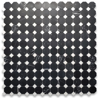 Random Sized Marble Octagon Mosaic Wall & Floor Tile