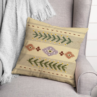 Aztec Pattern 7 Outdoor Throw Pillow