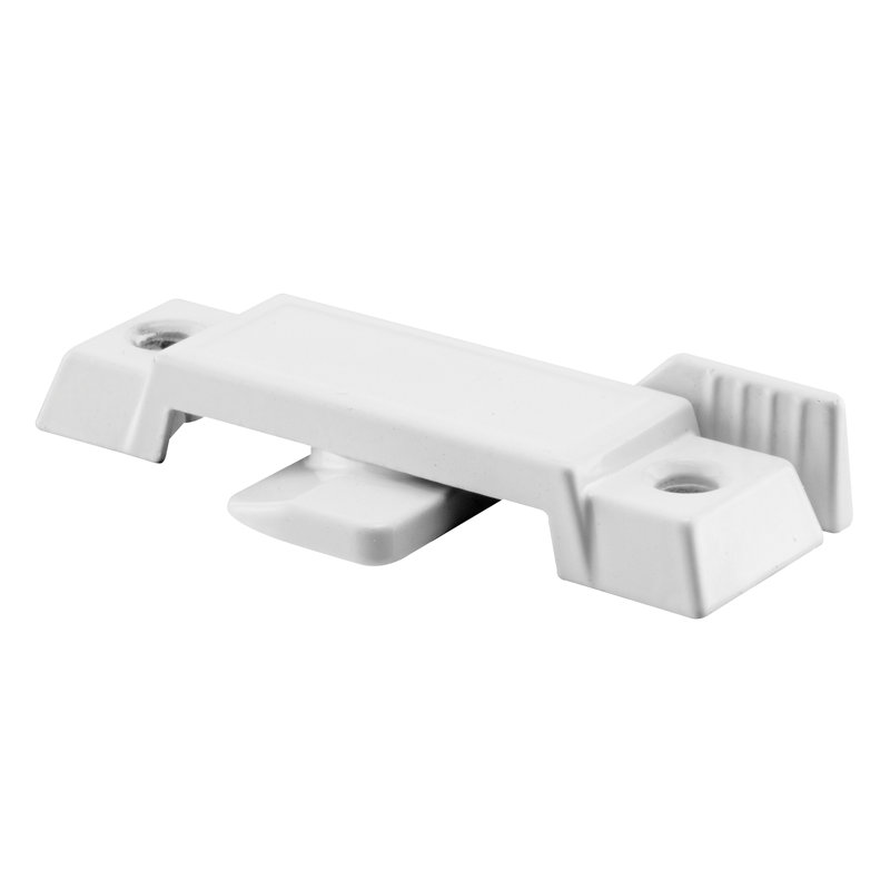 Prime-Line Sash Lock for Vertical and Horizontal Sliding Windows  Replace Broken Sash Locks for Additional Home Security, 2-1/4 Mounting Hole Centers, White Diecast (Single Pack)