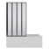 ANZZI Accordion-Style 56-in. x 33-in. Reversible Design 4-Panel Bathtub Shower Door with Frame and Hardware