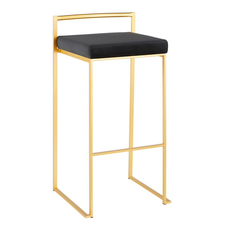 Tabouret de bar contemporain, Noir
