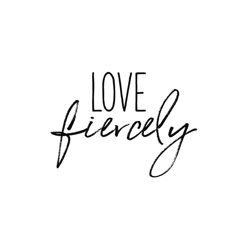 Love Fiercely - Print on Canvas, Wrapped Canvas, 66.04cm H x 66.04cm W x 3.81cm D