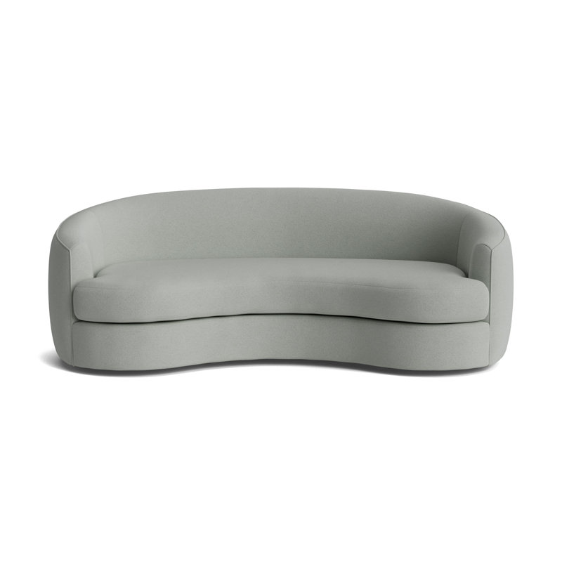 Giselle 85 Sofa, Performance Boucle - Mineral Green