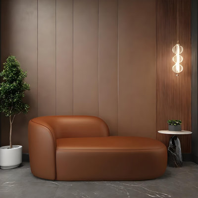 Élégant canapé incurvé confortable et confortable