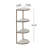 Modern 4-Tier Eclipse Display Shelf Bookshelf With Marble Shelf