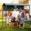 Outdoor Patio BBQ 7' Ft. x 4.5' Ft. Steel Grill Gazebo