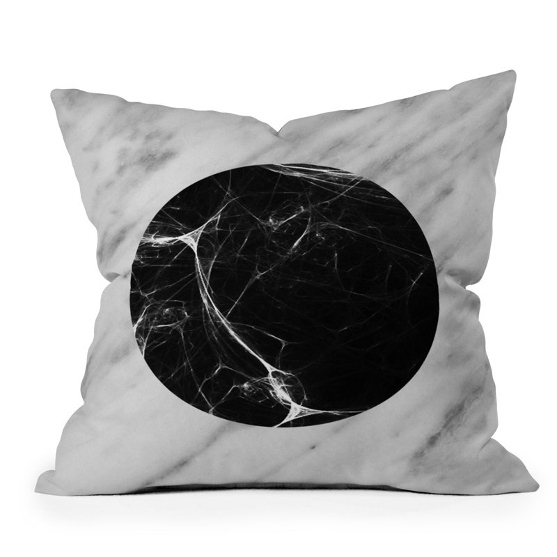Emanuela Carratoni Marble Eclipse Outdoor Square Pillow Cover & Insert, 20" x 20"