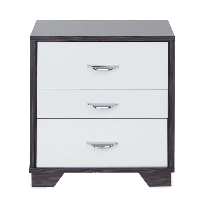 Accent Table, White/Black