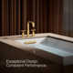 Purist® Deck-Mount Bath Faucet Trim for High-Flow Valve with Cross Handles