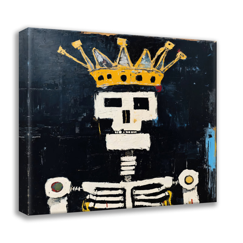 Robot 1 - Hommage - Basquiat, estampe numérique sur toile tendue avec châssis, H 15 po x l 15 po