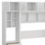 Lit escamotable avec bureau, armoire supérieure et tablettes de rangement, lit pliable peu encombrant-460253100