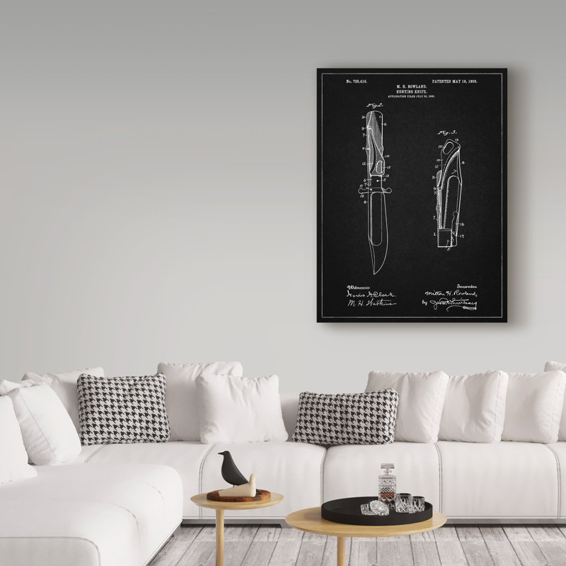 «Pliage de chasse» par Manilo, reproduction d'art sur toile tendue, H 19 po x l 14 po
