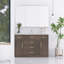 Meuble-lavabo autoportant moderne moderne de 48 pouces avec lavabo simple en résine, avec 6 tiroirs à fermeture douce, 2 portes-1269882020