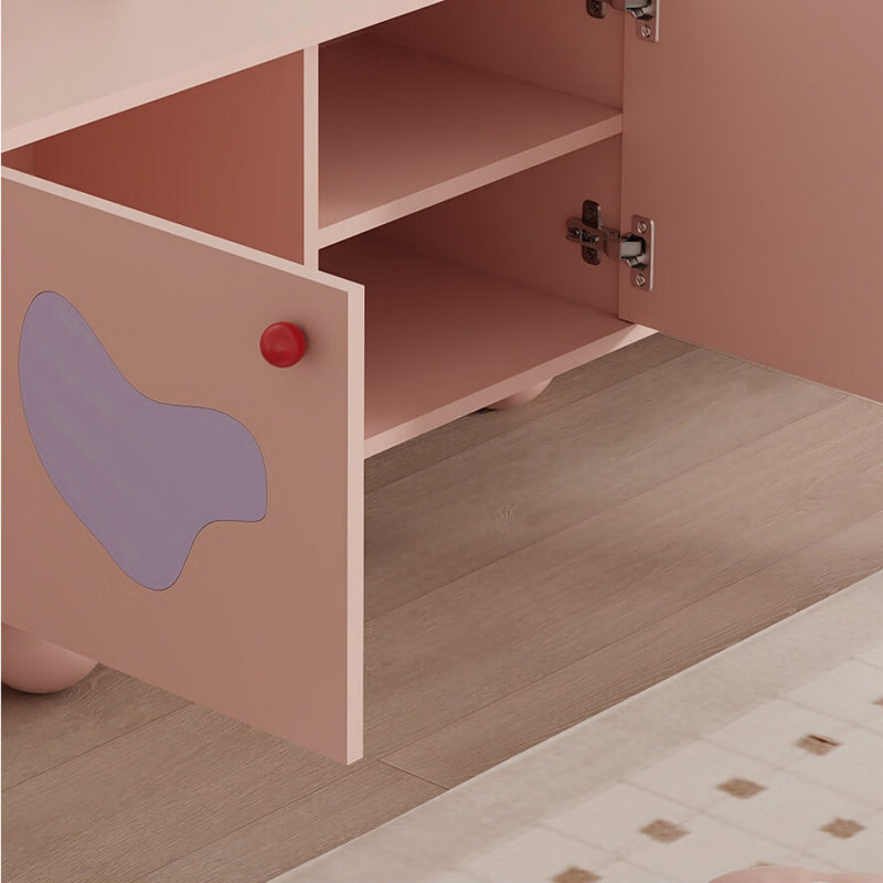 Meuble télé simple et tendance Desige, Mauve / Rose