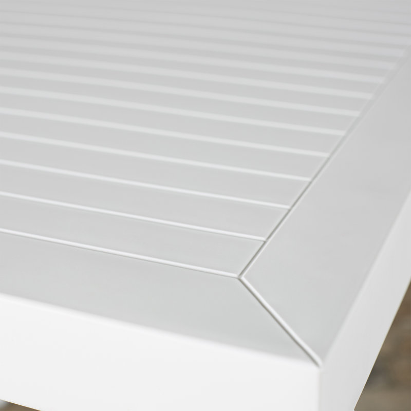 Quadis 4 - Person Patio Dining Set Square Table, White