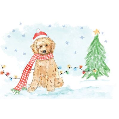 Labradoodle de Noël par Mollie B.