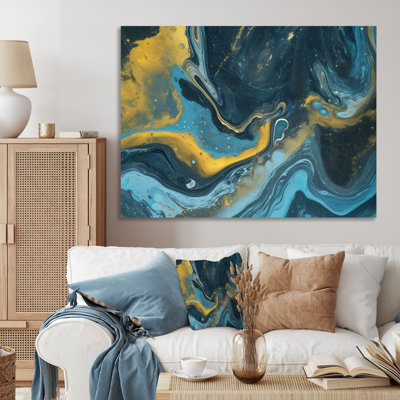 Agathe Ripple Golden Rivers VIII, reproduction d'art sur toile
